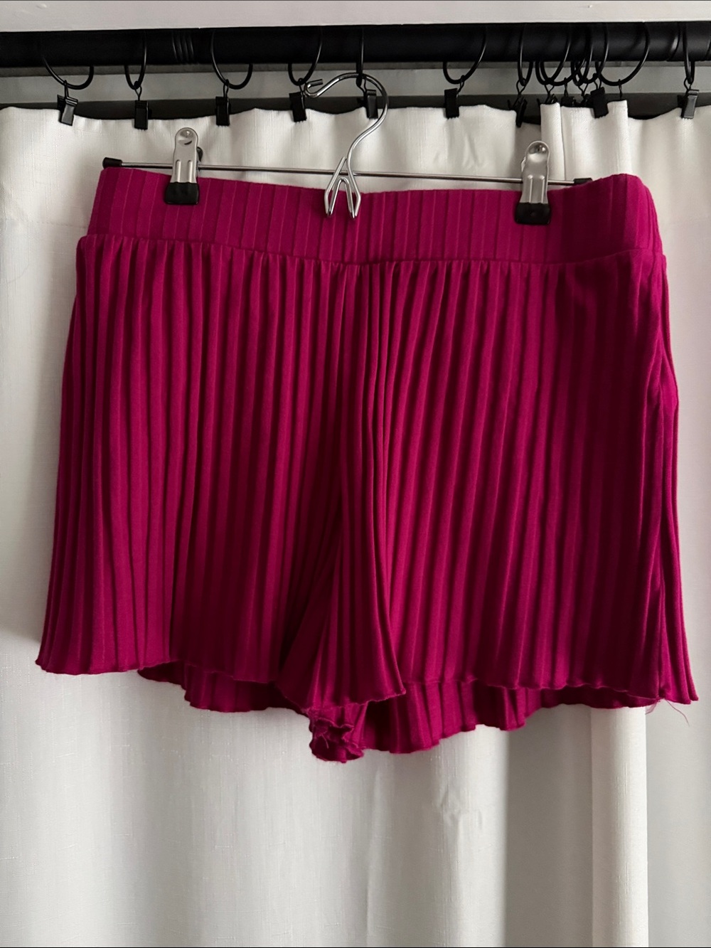 a new day Pleated Fuchsia Shorts